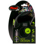 Повідок для собак Flexi Black Design S трос 5 м (зелений) (4000498033326)