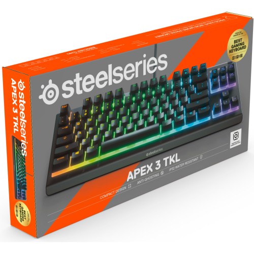 Клавіатура SteelSeries Apex 3 TKL USB UA Black (SS64817)