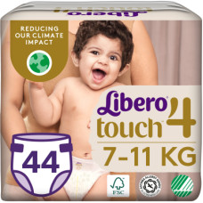 Підгузок Libero Touch Розмір 4 (7-11 кг) 44 шт (7322541750217)