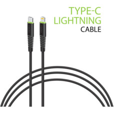 Дата кабель Type-C to Lightning 1.2m CBFLEXTL1 18W black Intaleo (1283126542459)