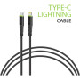 Дата кабель Type-C to Lightning 1.2m CBFLEXTL1 18W black Intaleo (1283126542459)