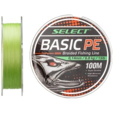 Шнур Select Basic PE 100m Light Green 0.16mm 18lb/8.3kg (1870.27.50)