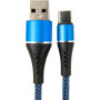 Дата кабель USB 2.0 AM to Type-C 1.0m blue Dengos (NTK-TC-MT-JEANS)