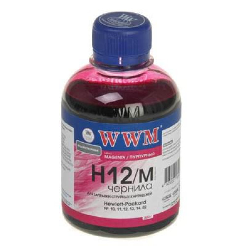 Чорнило WWM HP №10/ 11/12/13/14/82 (Magenta) (H12/M)