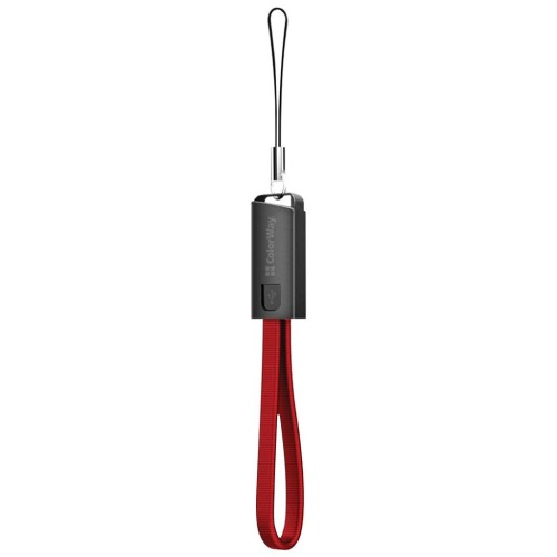 Дата кабель USB 2.0 AM to Lightning 0.22m red ColorWay (CW-CBUL021-RD)