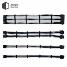 Кабель Qube для блока питания QUBE 1*24P MB, 2*4+4P CPU,2*6+2P VGA Whi (QBWSET24P2x8P2x8PWP)