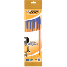 Ручка кулькова Bic Orange, синя, 4шт в блістері (bc8308521)
