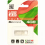 USB флеш накопичувач Mibrand 4GB Shark Silver USB 2.0 (MI2.0/SH4U4S)