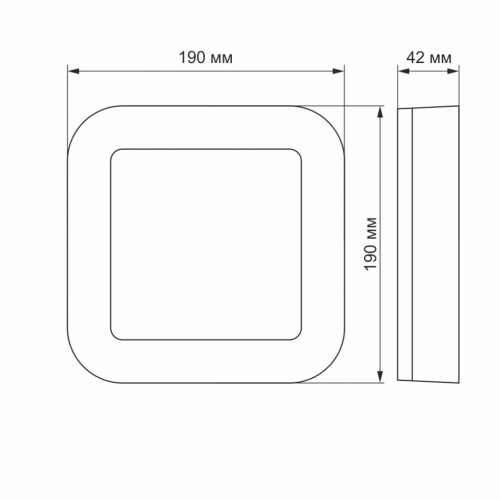 Світильник Videx LED ART IP65 15W 5000K 220V (VL-BHFS-155)