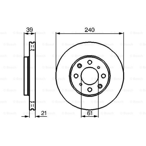 Гальмівний диск Bosch 0 986 479 033