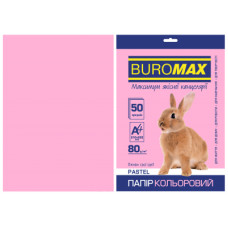Папір Buromax А4, 80g, PASTEL pink, 50sh (BM.2721250-10)