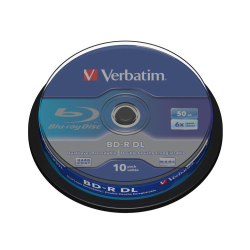 Диск BD Verbatim DL 50Gb 6x Cacke 10шт (43746)