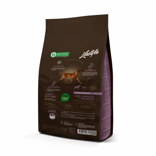 Сухий корм для собак Nature's Protection Lifestyle Grain Free Lamb Adult All Breeds 1.5 кг (NPLS45673)