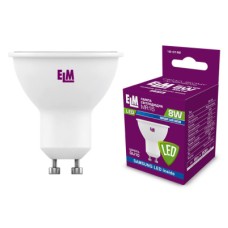 Лампочка ELM MR16 8W PA10S GU10 4000K (18-0192)