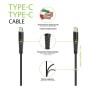 Дата кабель Type-C to Type-C 1.2m CBFLEXTT1 18W black Intaleo (1283126504082)