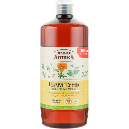 Шампунь Зелена Аптека Календула лікарська та розмаринова олія 1000 мл (4823015934384)