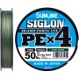 Шнур Sunline Siglon PE н4 150m 3.0/0.296mm 50lb/22.0kg Dark Green (1658.09.25)