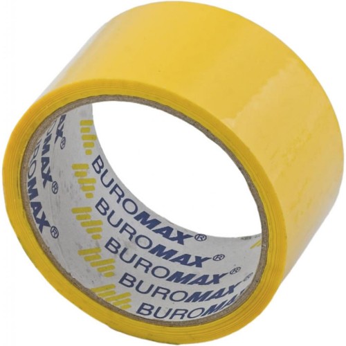 Скотч BUROMAX Packing tape 48мм x 35м х 43мкм, yellow (BM.7007-08)