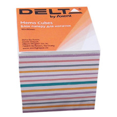 Папір для нотаток Delta by Axent "MIX" 90Х90Х80мм, unglued (D8015)