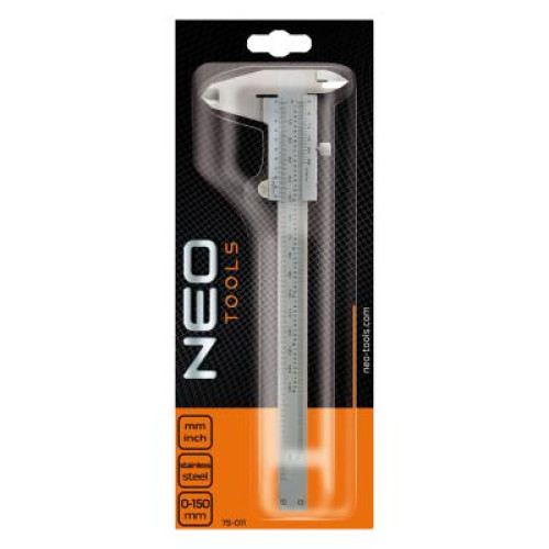 Штангенциркуль Neo Tools 150 мм, нержавеющая сталь (75-000)