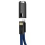 Дата кабель USB 2.0 AM to Lightning 0.22m blue ColorWay (CW-CBUL021-BL)