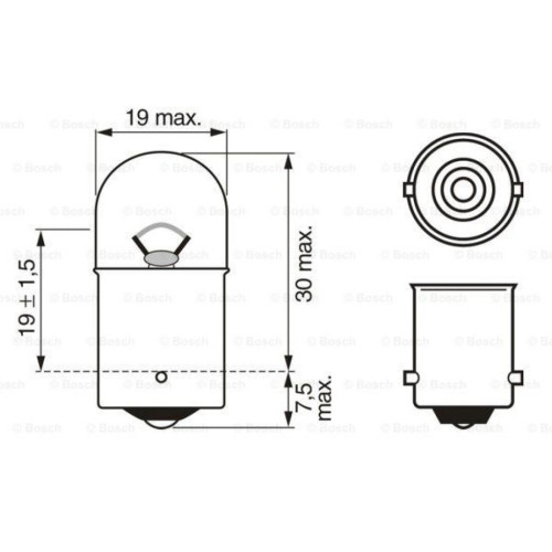 Автолампа Bosch 5W (1 987 302 204)