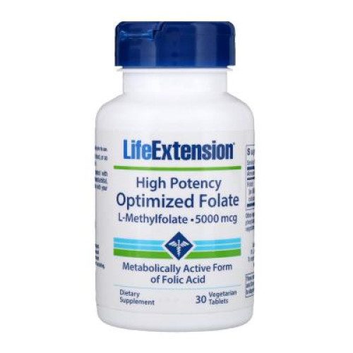 Вітамін Life Extension Високоактивний оптимізований фолат, High Potency Optimized F (LEX-19133)