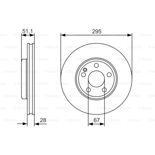 Гальмівний диск Bosch 0 986 479 A01