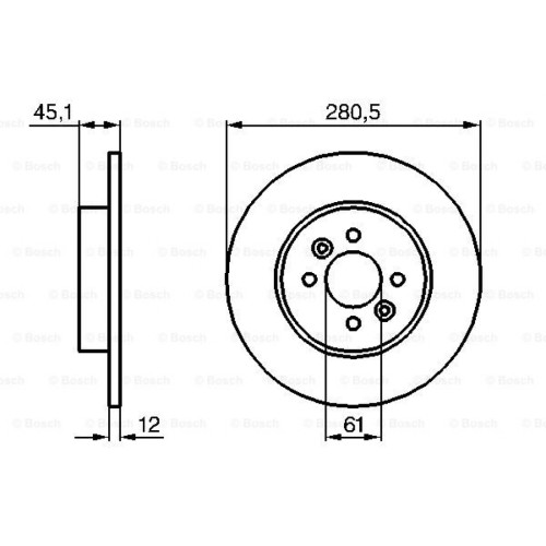 Гальмівний диск Bosch 0 986 479 195