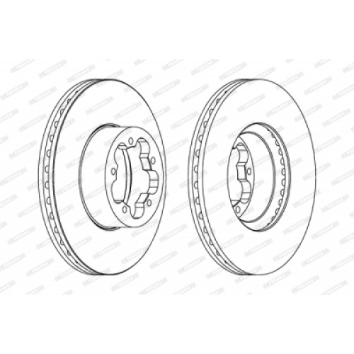 Гальмівний диск FERODO DDF1555