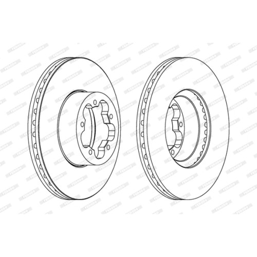 Гальмівний диск FERODO DDF1555