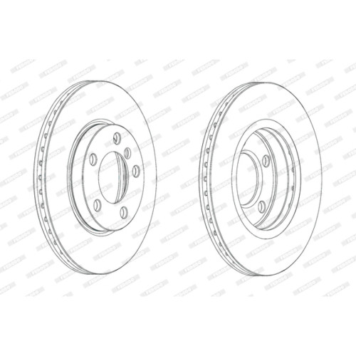 Гальмівний диск FERODO DDF2122C