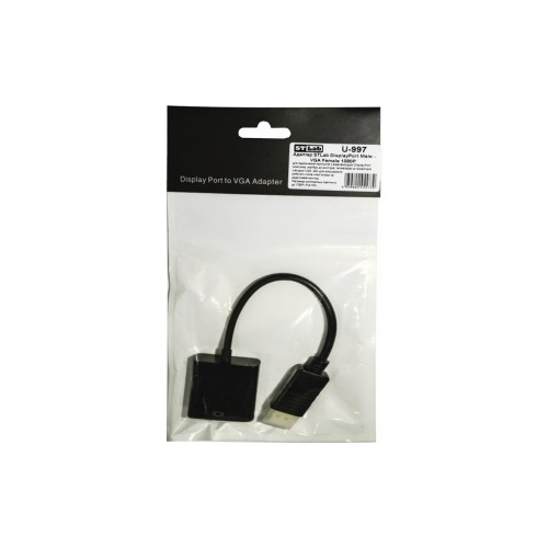 Перехідник ST-Lab DisplayPort Male - VGA Female, 1080P (U-997)