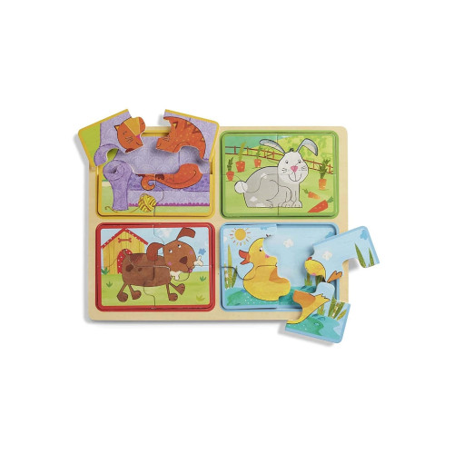 Пазл Melissa&Doug дерев'яні у футлярі "Грайливі друзі" (MD31364)