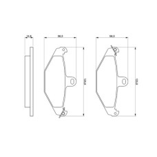 Гальмівні колодки Bosch 0 986 461 148