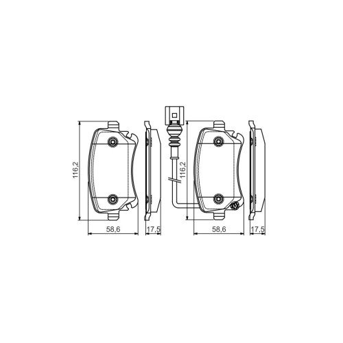 Гальмівні колодки Bosch 0 986 495 094