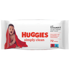 Дитячі вологі серветки Huggies Simply Clean 72 шт (5029053582238)