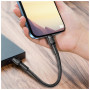 Дата кабель ColorWay USB-C to Lightning 0.3m 3А black (CW-CBPDCL054-BK)