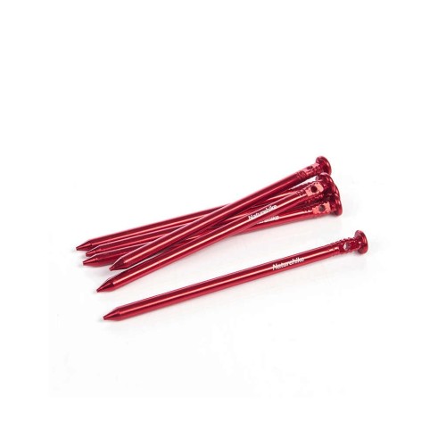 Комплект кілочків Naturehike NH17D025-D 15 см 6 шт Red (6927595723357)