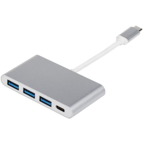 Перехідник Type-C 3.1 to 3xUSB 3.0 + Type-C 10 cm Atcom (12808)