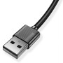 Дата кабель USB 2.0 AM to Type-C 0.3m Nets T-C801 Black T-Phox (T-C801(0.3) Black)