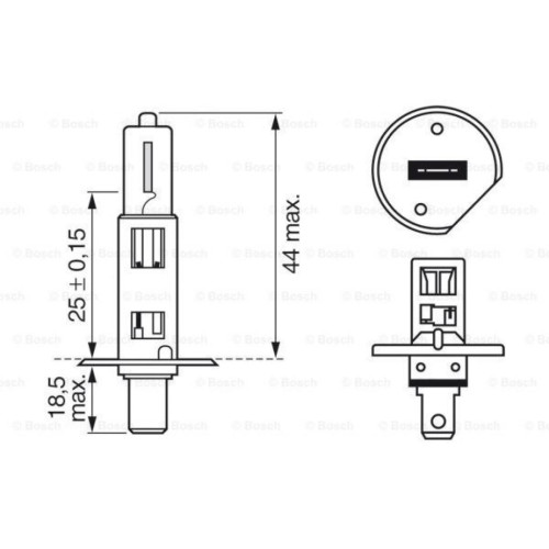 Автолампа Bosch галогенова 55W (1 987 301 076)