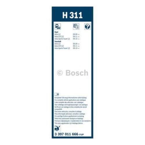 Щітка склоочисника Bosch 3 397 011 666