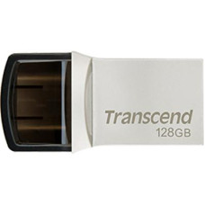 USB флеш накопичувач Transcend 128GB JetFlash 890 Silver USB 3.1/Type-C (TS128GJF890S)