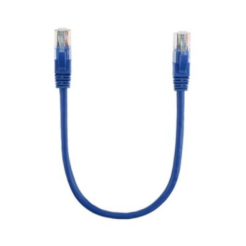 Патч-корд 0.3м, RJ-45, Cat.5e, CU, мідь, синій Ritar (PCR-CU/0.3Be / 00220)