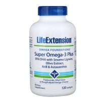 Жирні кислоти Life Extension Супер Омега-3 Плюс, Omega Foundations, Super Omega-3 Plus, 1 (LEX-19881)