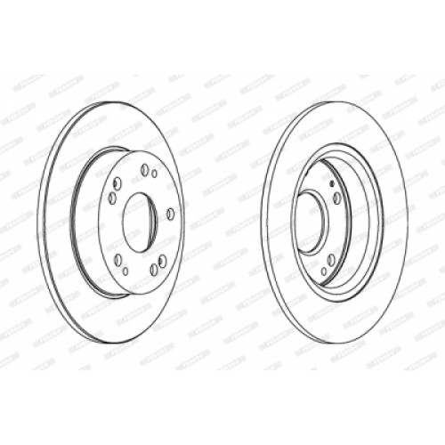 Гальмівний диск FERODO DDF1558