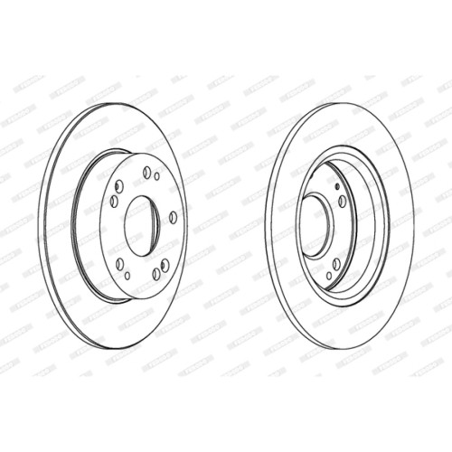 Гальмівний диск FERODO DDF1558