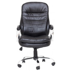 Офісне крісло Richman Валенсия В хром к/з чорний (ADD0000018)