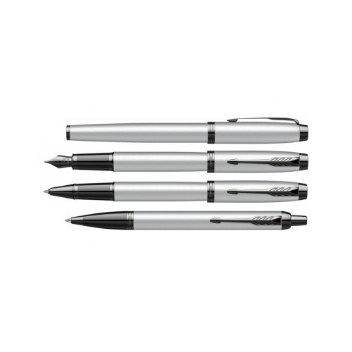 Ручка пір'яна Parker IM 17 Achromatic Grey BT  FP F (22 811)